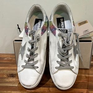Like new Golden Goose rainbow glitter superstar.  Limited edition size 41